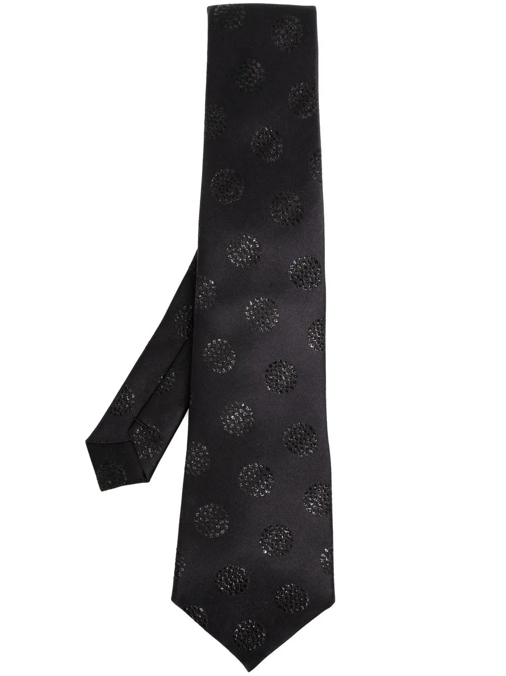 

Comme Des Garçons Homme Deux corbata con estampado de lunares - Negro