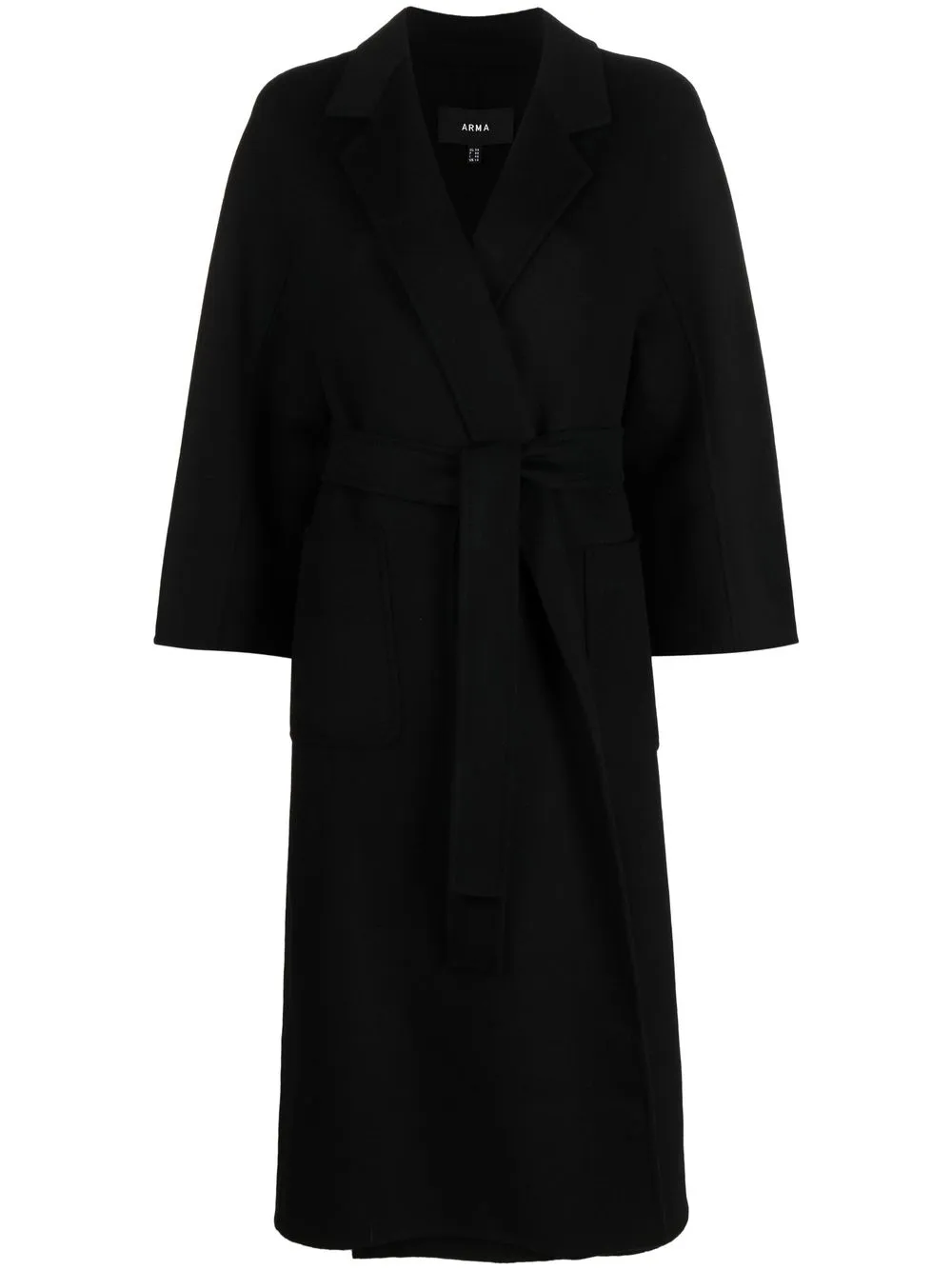 

Arma belted wool coat - Black