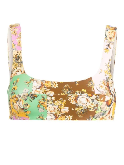 ALEMAIS Matilde floral bikini top