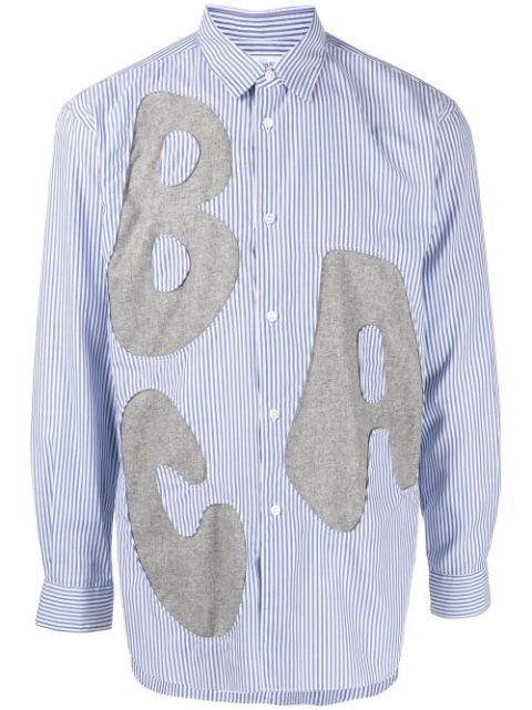 Comme Des Garcons Shirt alphabet patch-detail long-sleeve shirt Men