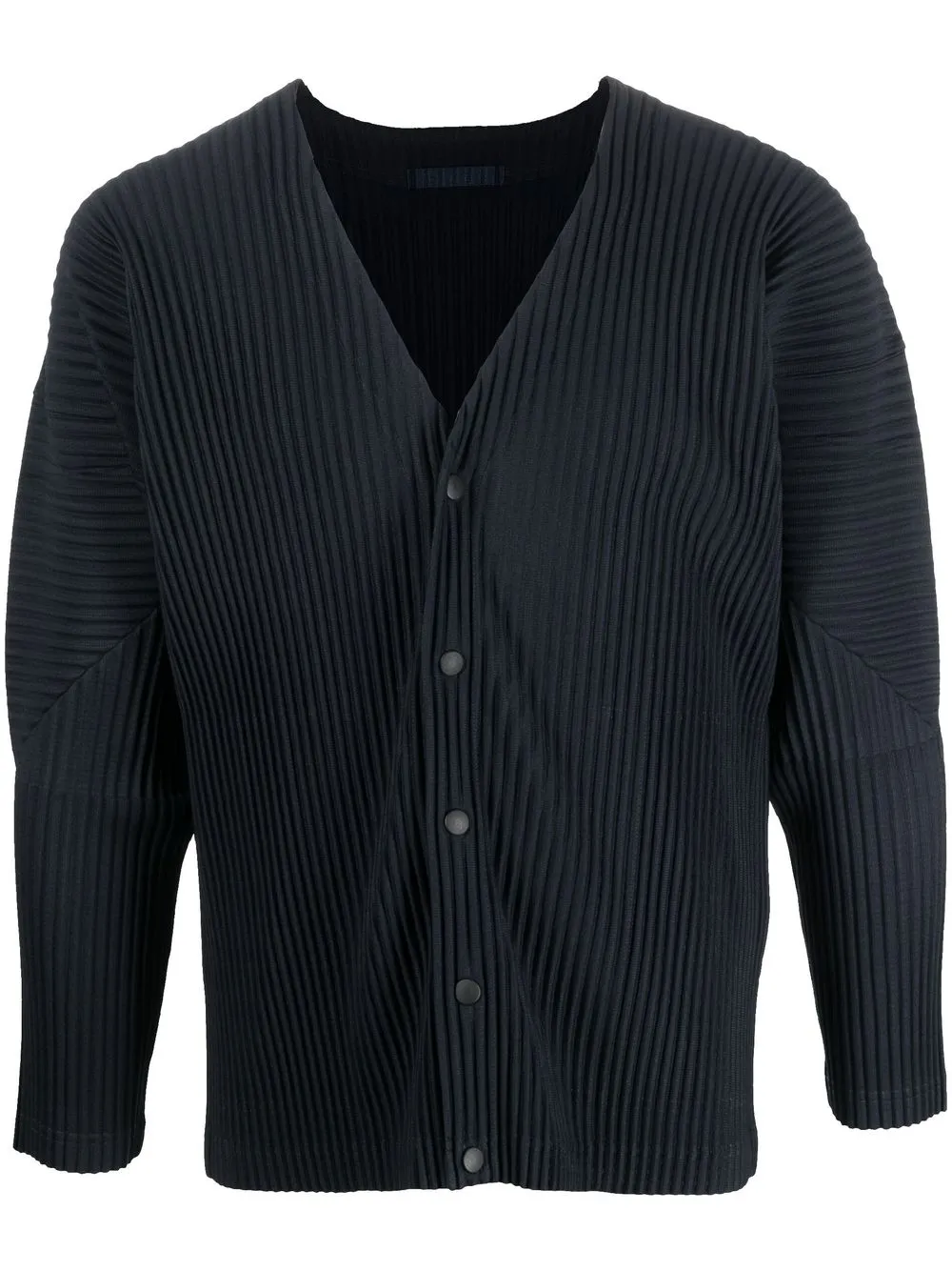 

Homme Plissé Issey Miyake cárdigan con cuello en V - Azul