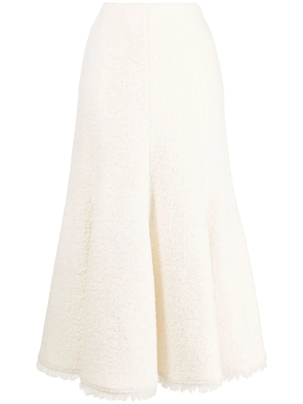 gabriela hearst textured midi skirt - white