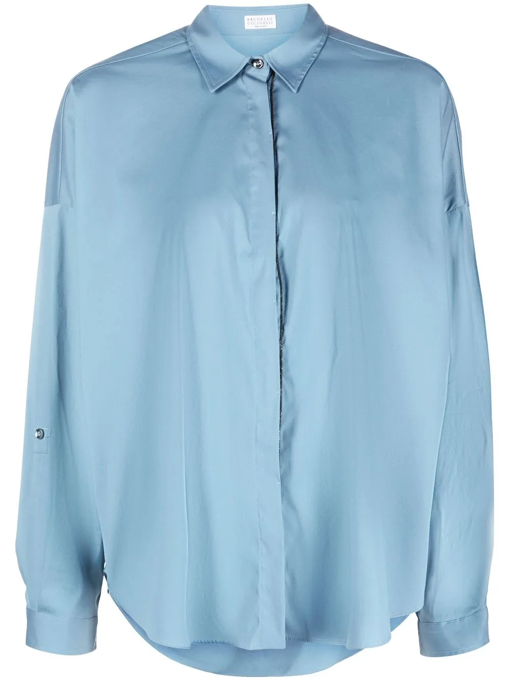 

Brunello Cucinelli camisa con botones - Azul