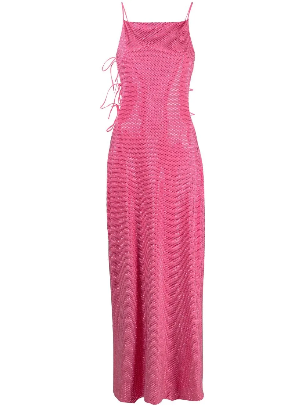 

Cult Gaia vestido con detalles de cristal - Rosado