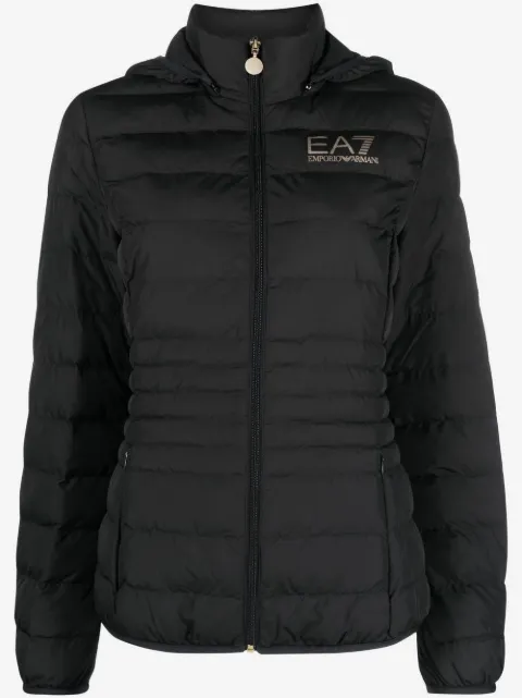 Ea7 Emporio Armani Core hooded puffer jacket