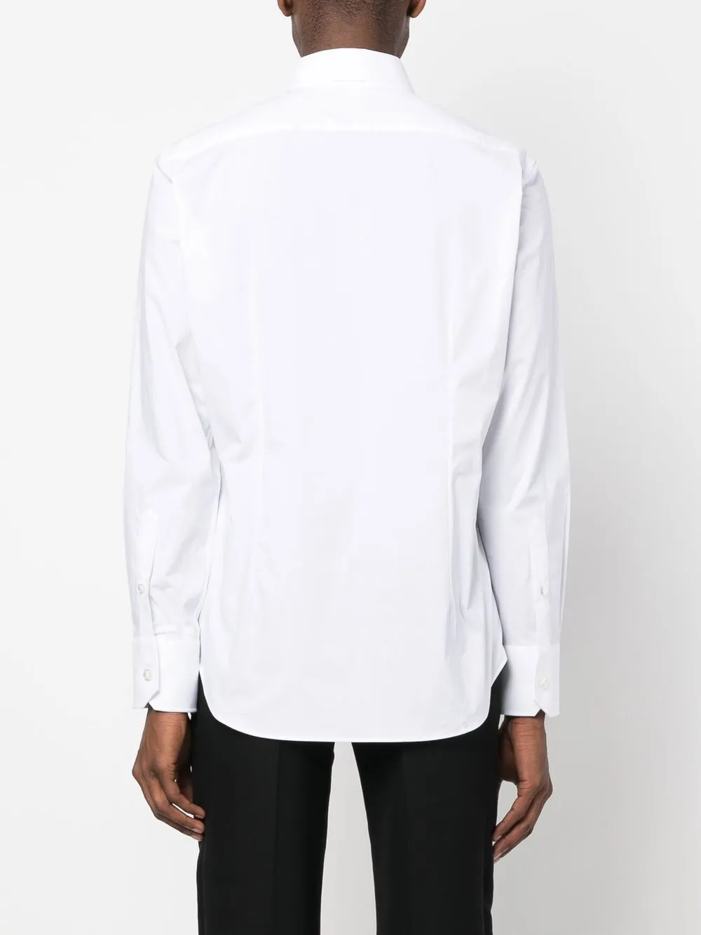 Shop Billionaire Silver Cut Logo-print Shirt In White