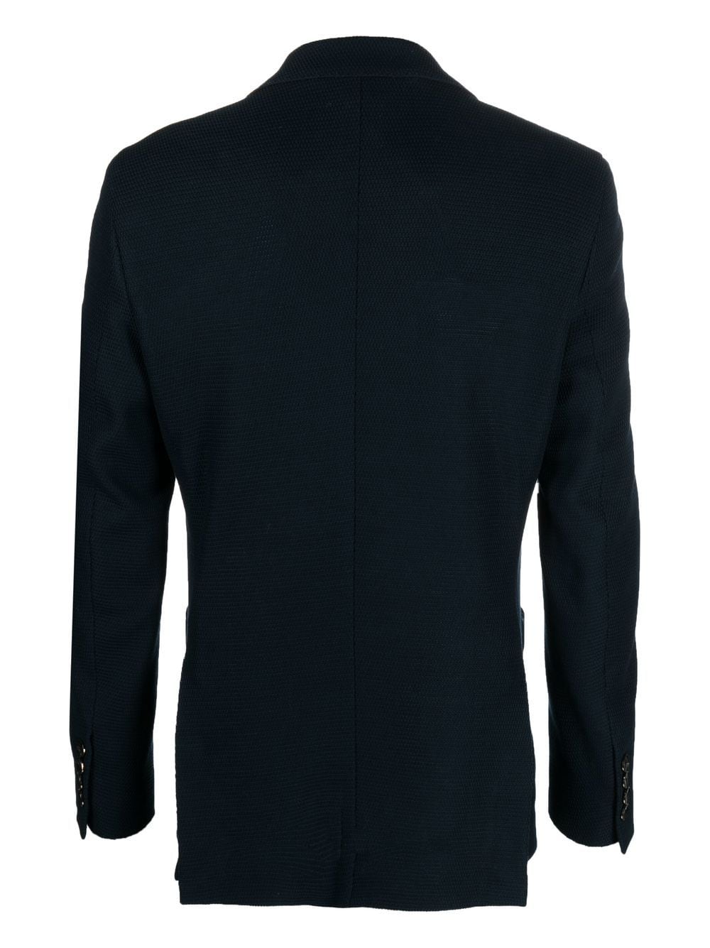 Shop Billionaire Circular Knitting Single-breasted Blazer In Blue