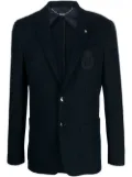 Billionaire Circular Knitting single-breasted blazer - Blue