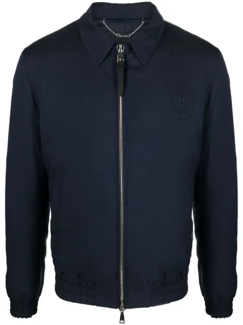 Billionaire veste bomber à logo brodé