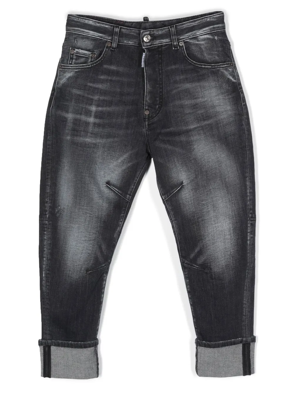 

Dsquared2 Kids jeans con efecto lavado - Negro