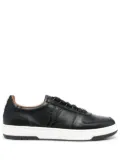 Billionaire logo-detail leather sneakers - Black