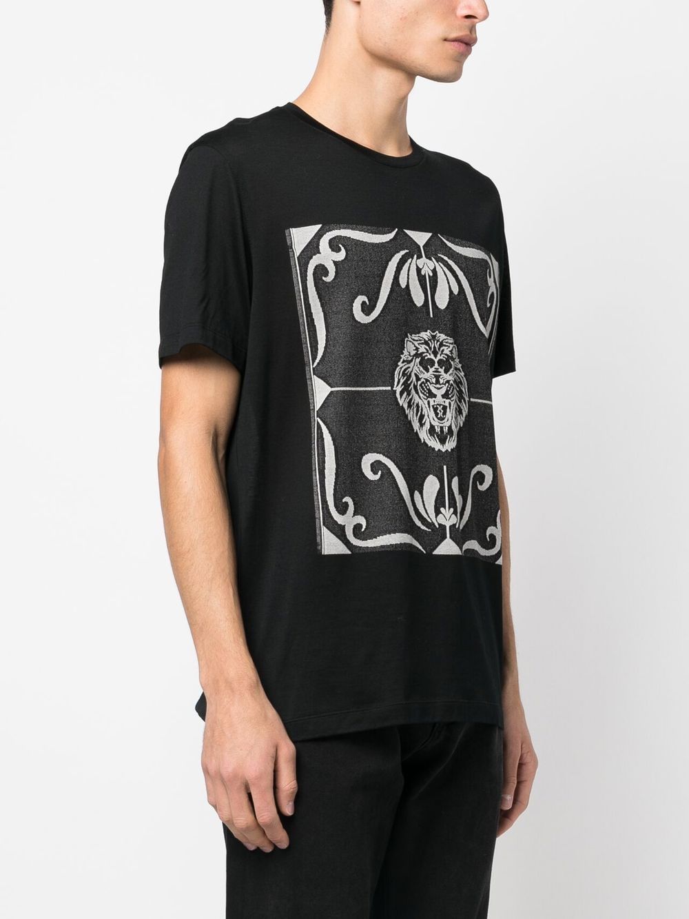 Shop Billionaire Graphic-print T-shirt In Black