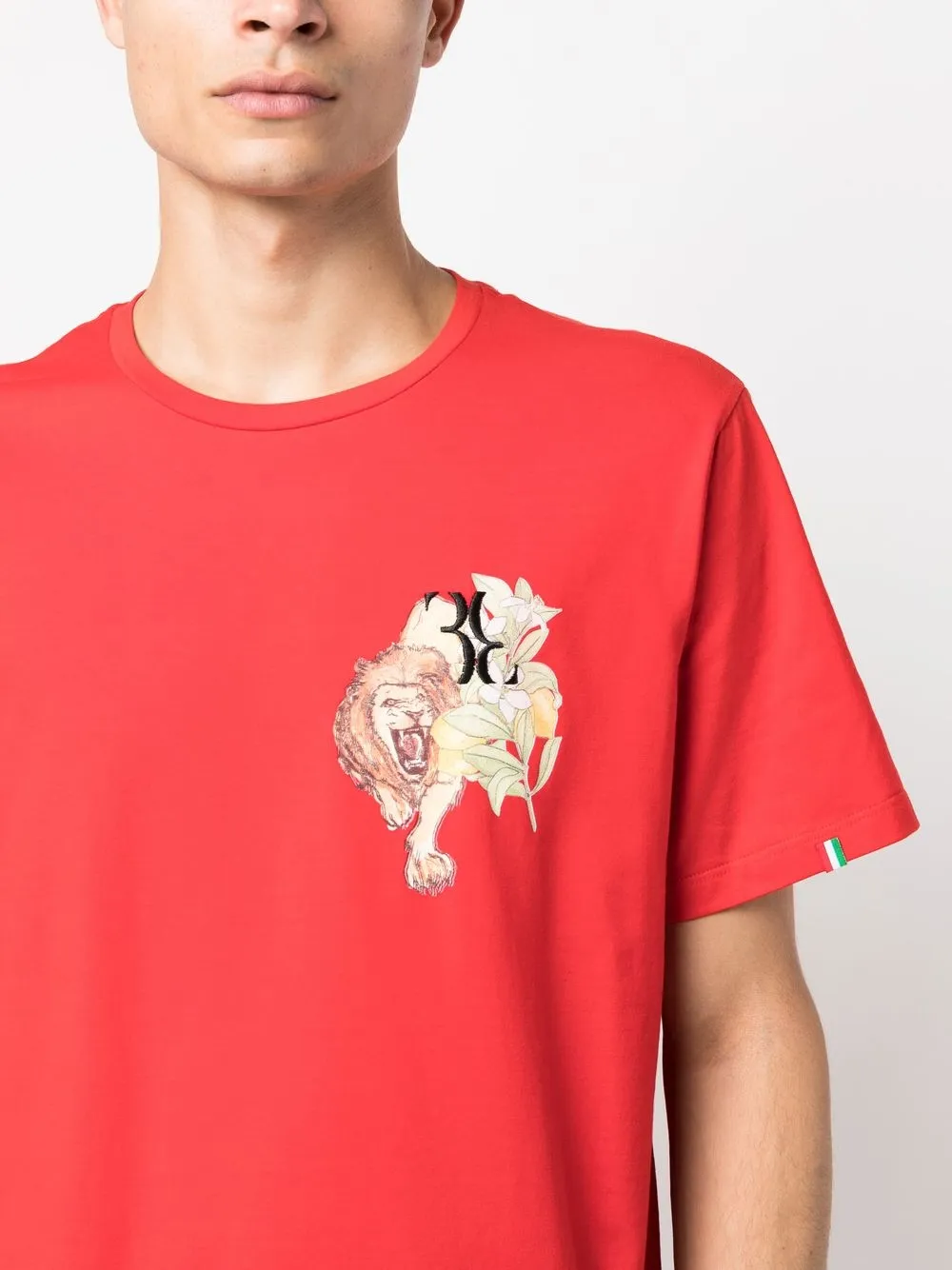 Billionaire T-shirt Mit Grafischem Print In Red
