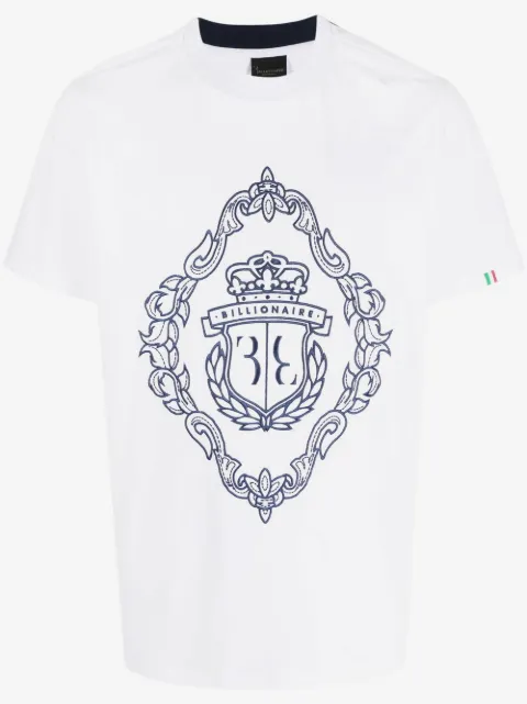 Billionaire t-shirt à logo brodé