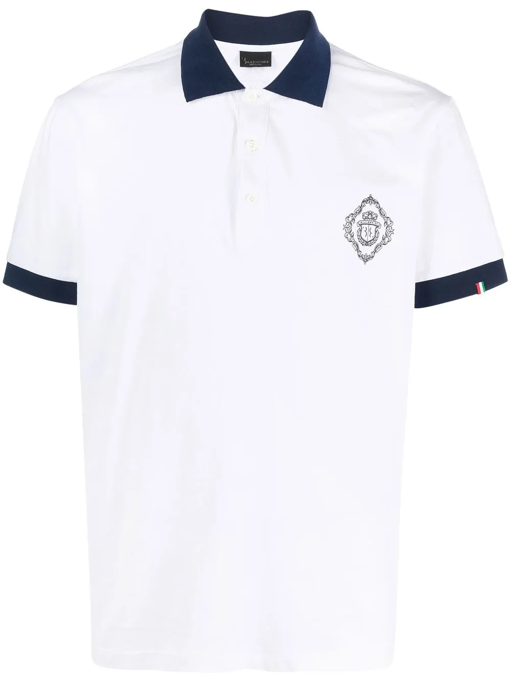 

Billionaire logo-print cotton polo shirt - White