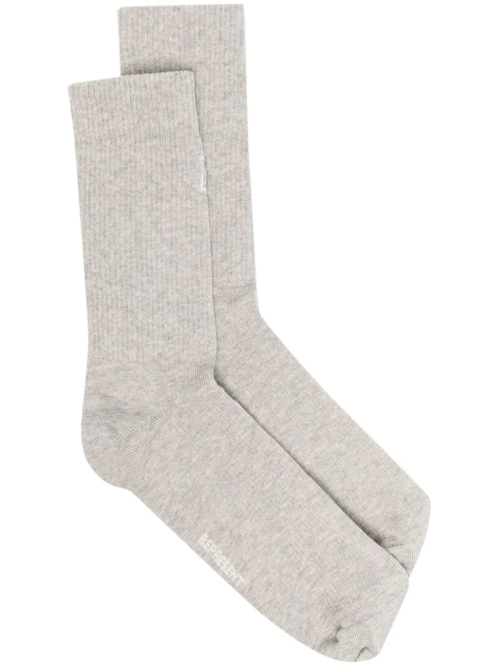 

Represent logo-embroidered socks - Grey