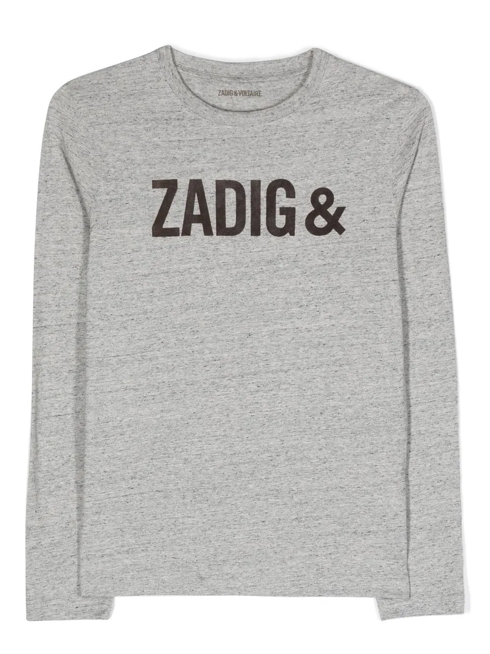 

Zadig & Voltaire Kids playera con logo estampado - Gris