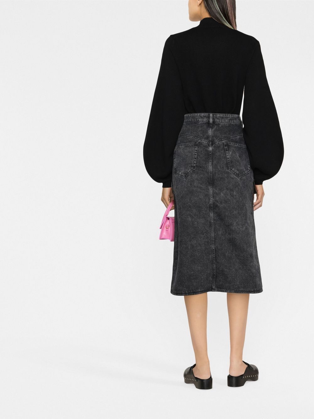 ISABEL MARANT high-waisted Denim Midi Skirt - Farfetch