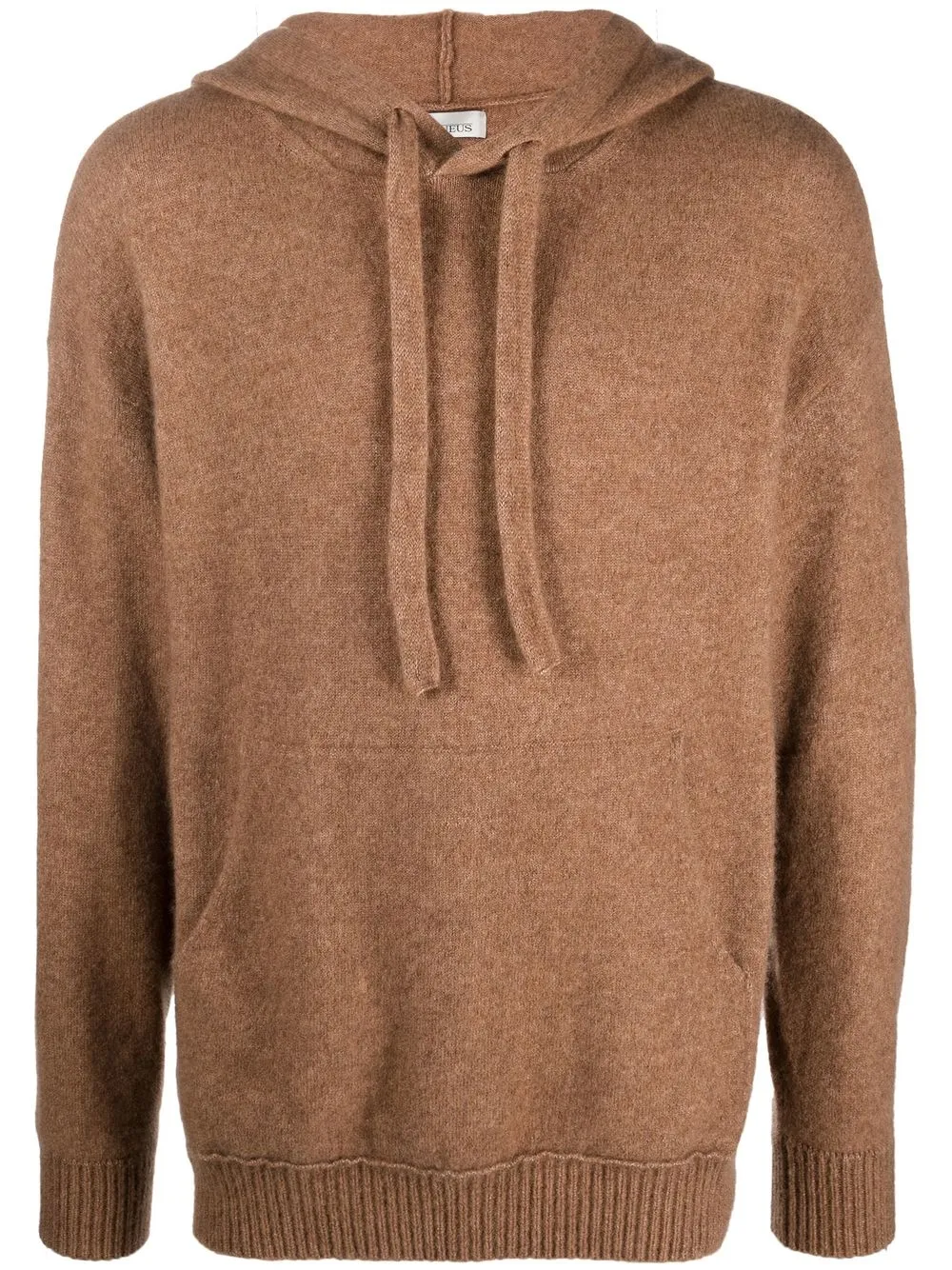 

Laneus drawstring knitted hoodie - Brown