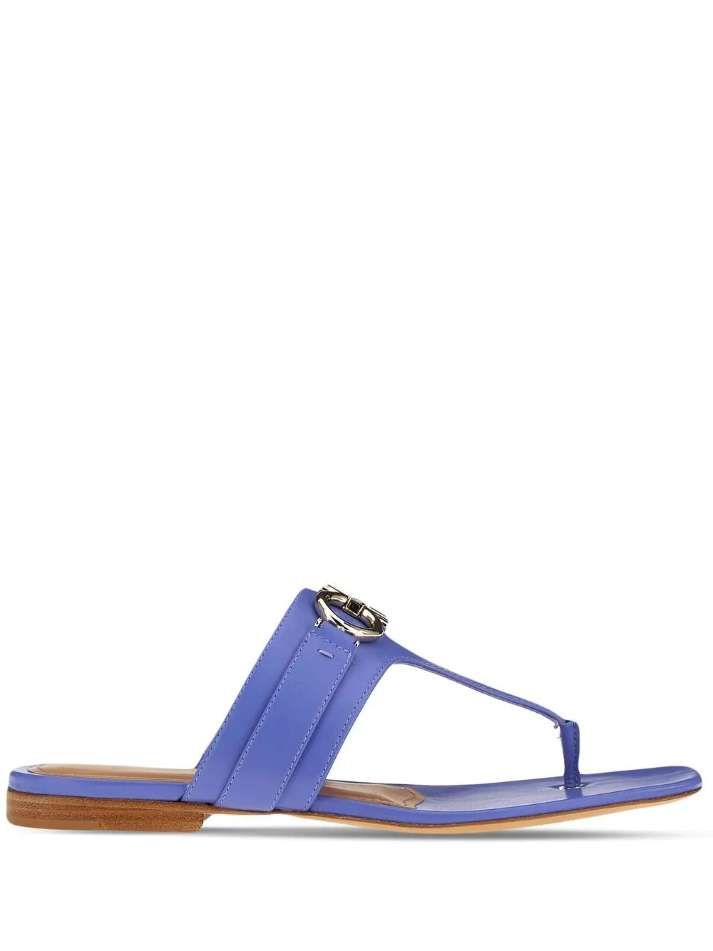 

Ferragamo Gancini leather sandals - Blue