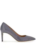 Ferragamo 70mm pointed-toe leather pumps - Blue