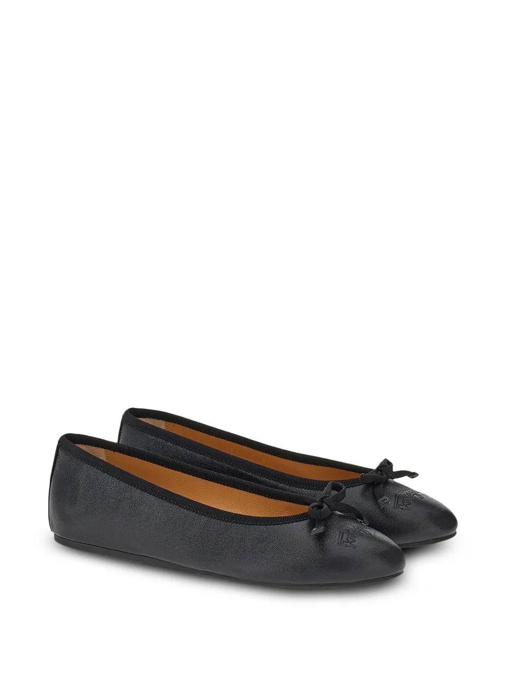 Ferragamo Flat Leather Ballerina Shoes Farfetch