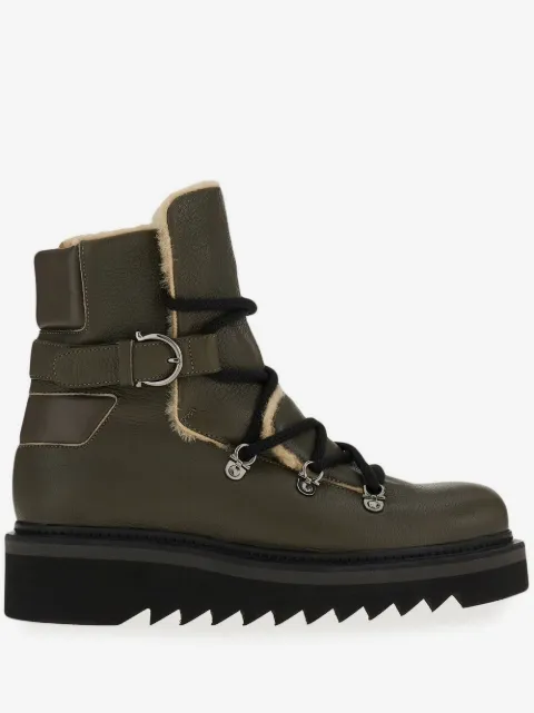 Ferragamo botas de montaña con agujetas