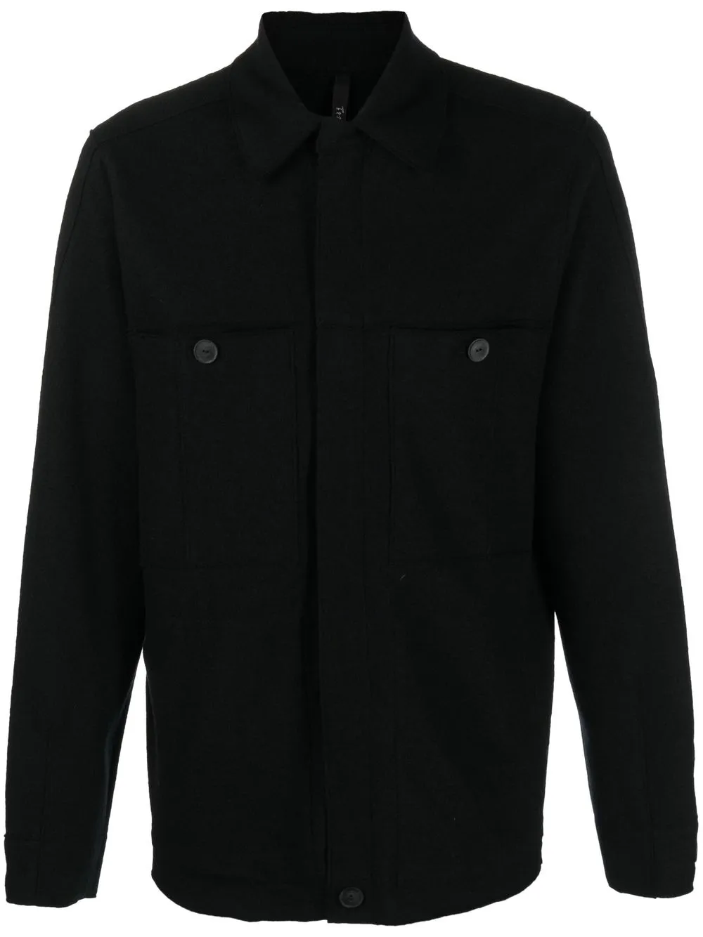 

Transit long-sleeved wool shirt - Black