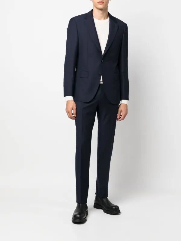 Crew Neck Suit With Pullover Tie Crew Neck Sweater Under Blazer