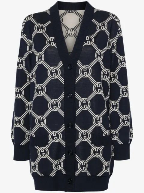 Gucci GG-jacquard reversible cardigan