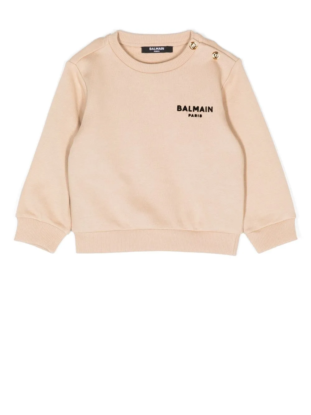 

Balmain Kids sudadera con logo bordado - Marrón