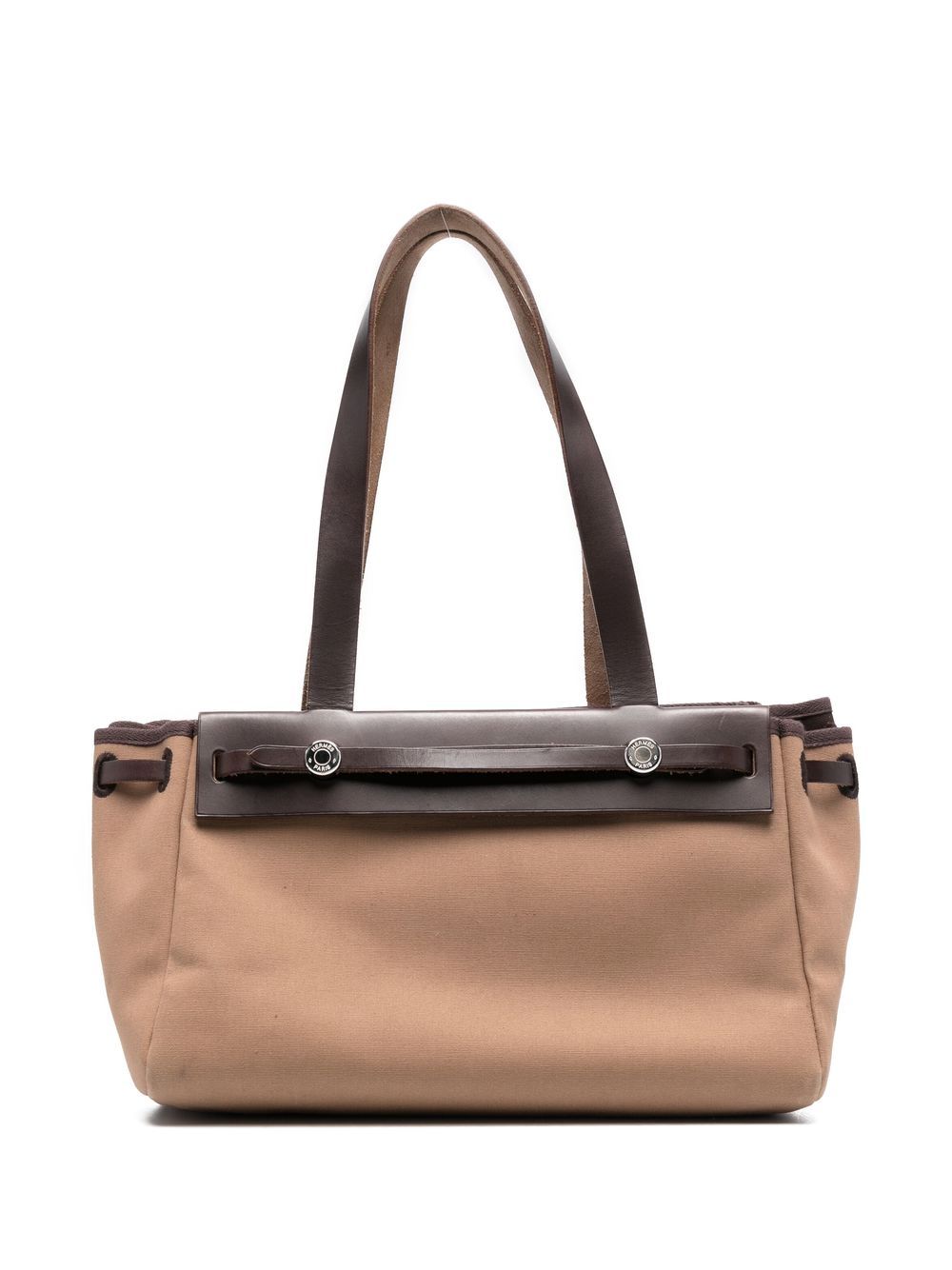 Pre-owned Hermes  Top Handle Tote Bag In Brown