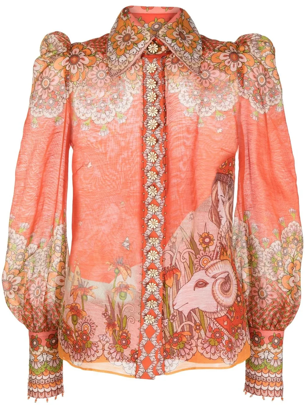 

ZIMMERMANN camisa Kaleidoscope Zodiac - MULTI