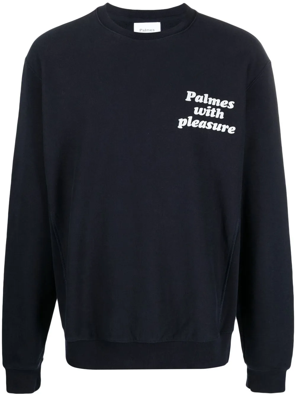 

Palmes logo-print crew neck sweatshirt - Blue