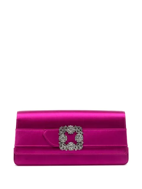 Manolo Blahnik Gothisi crystal-embellished clutch bag 