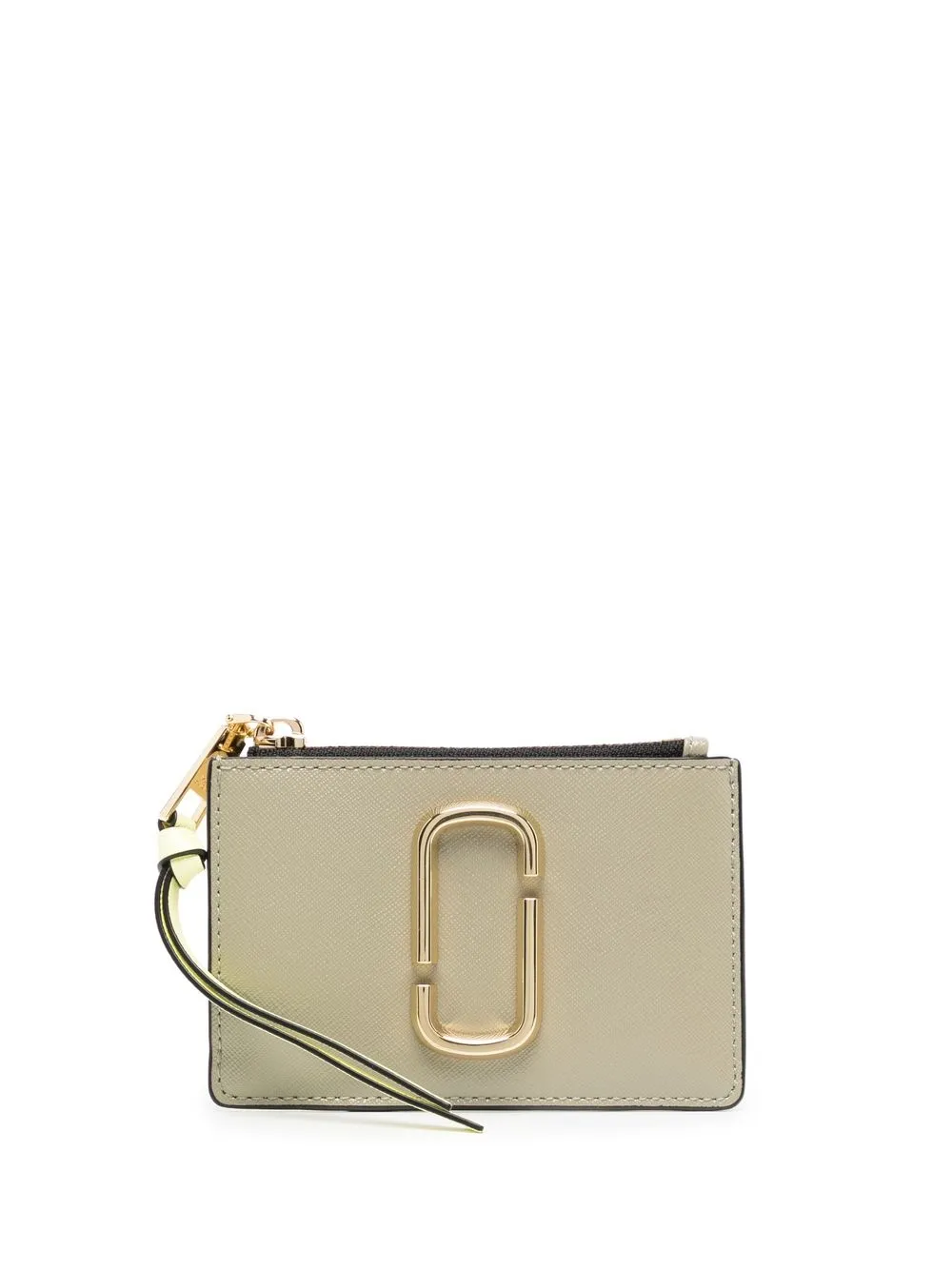 

Marc Jacobs cartera con placa del logo - Blanco