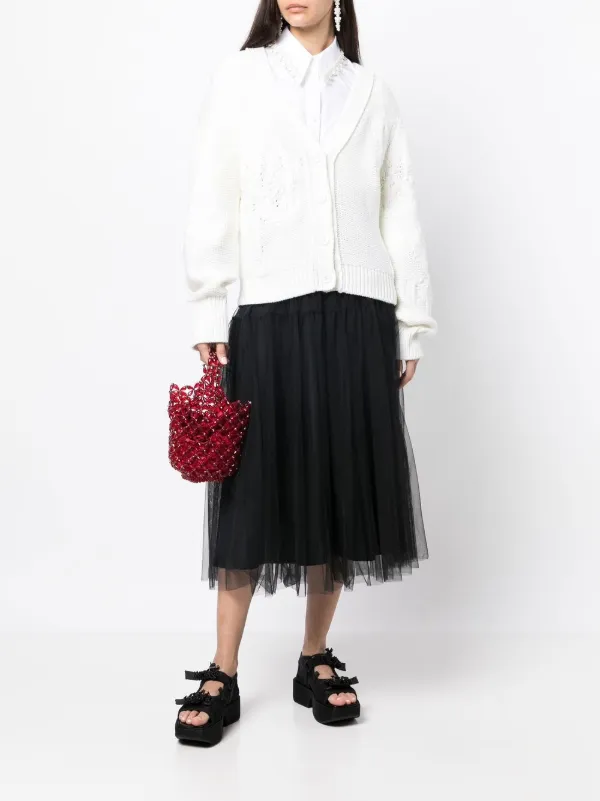 PHLOX | CARDIGAN RECYCLED CASHMERE BLACK