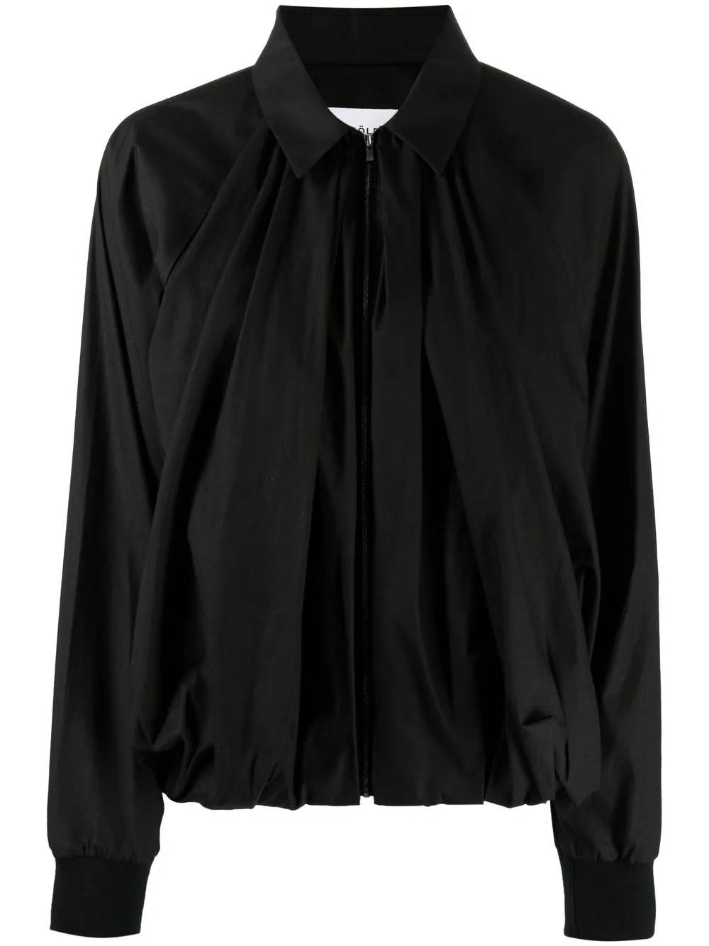 

Enföld gathered-hem bomber jacket - Black