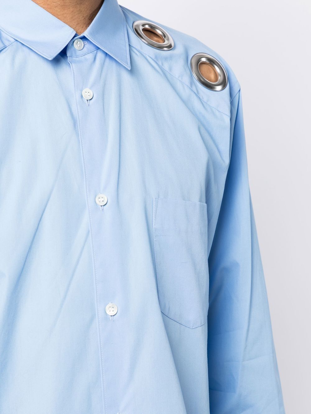 Comme Des Garcons Shirt cut-out ring-detail shirt Men