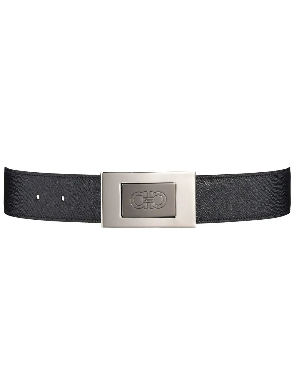 

Ferragamo Gancini leather belt - Black