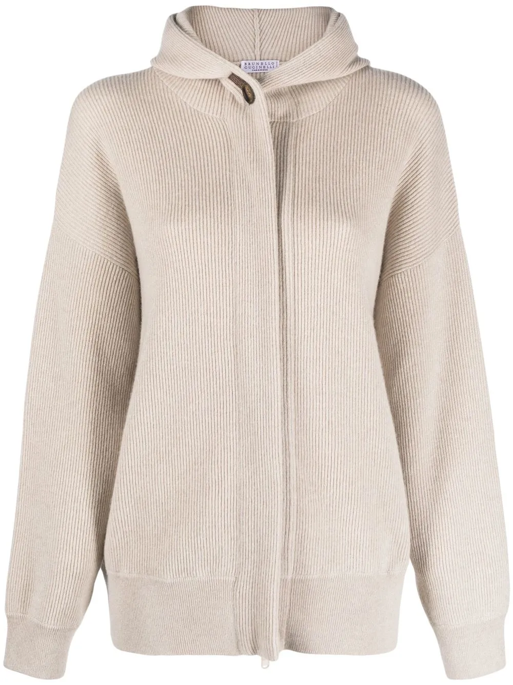 

Brunello Cucinelli hoodie overisize de cachemira - Neutro