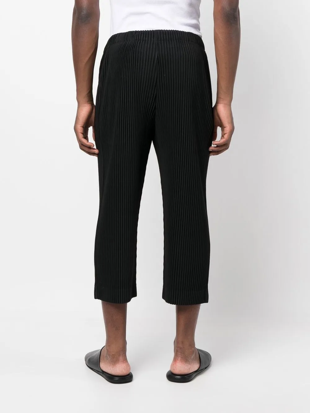 Homme Plissé Issey Miyake Cropped Pleated Trousers - Farfetch