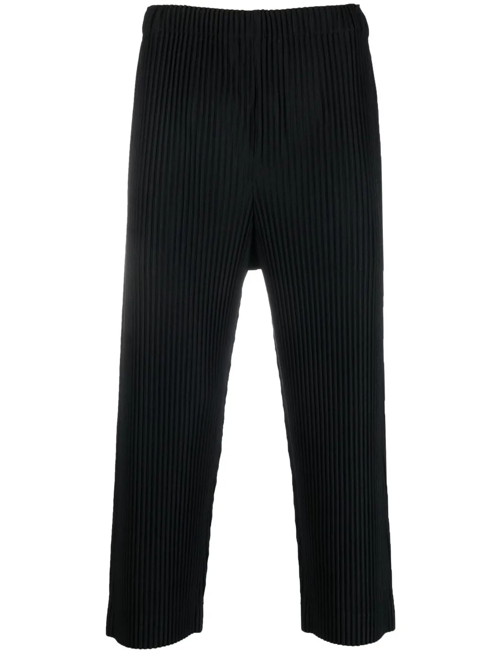 cropped pleated trousers