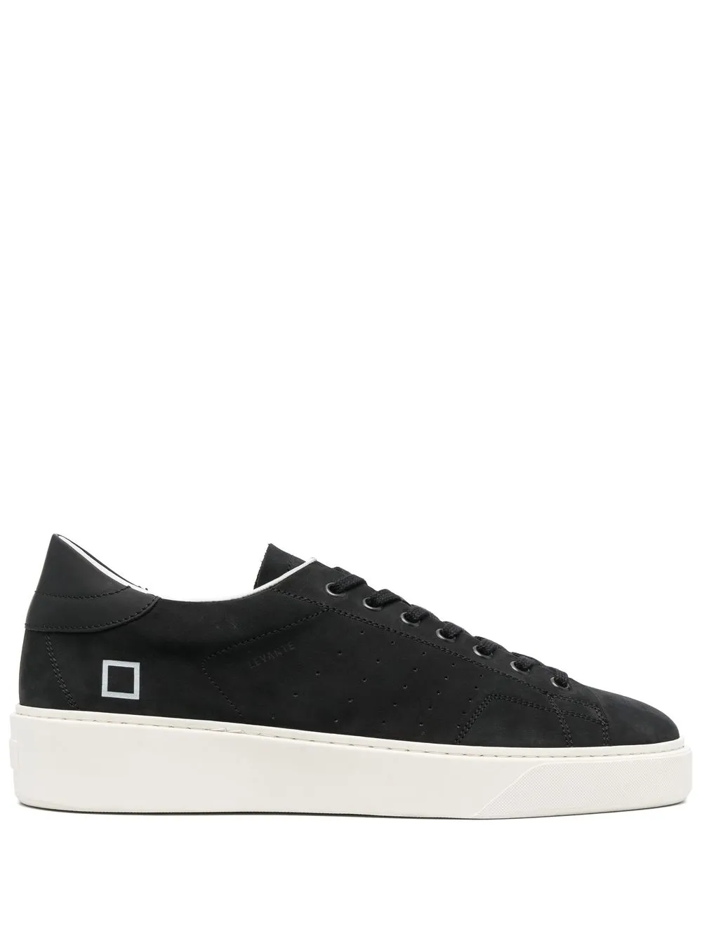 

D.A.T.E. tenis bajos Levante con agujetas - Negro