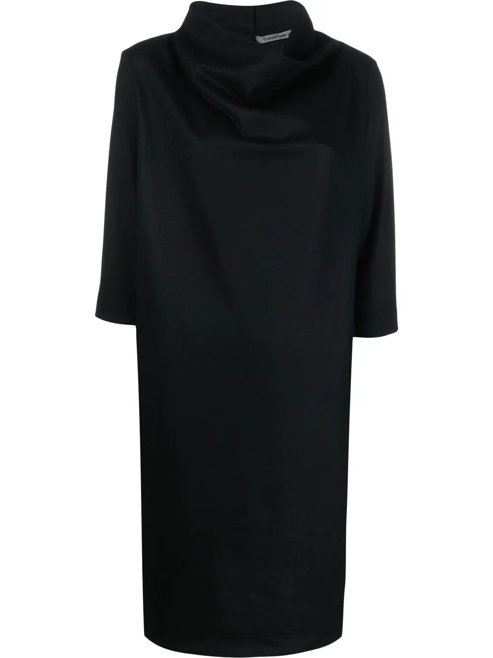 

Transit vestido recto con cuello de tortuga - Negro
