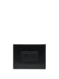 Billionaire logo leather cardholder - Black