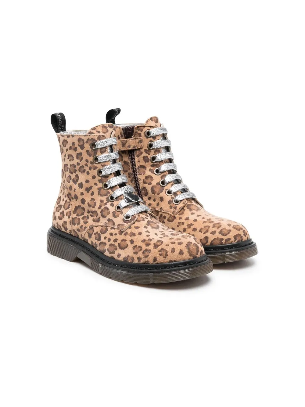 

Monnalisa botas con estampado de leopardo y tacón de 30mm - Marrón