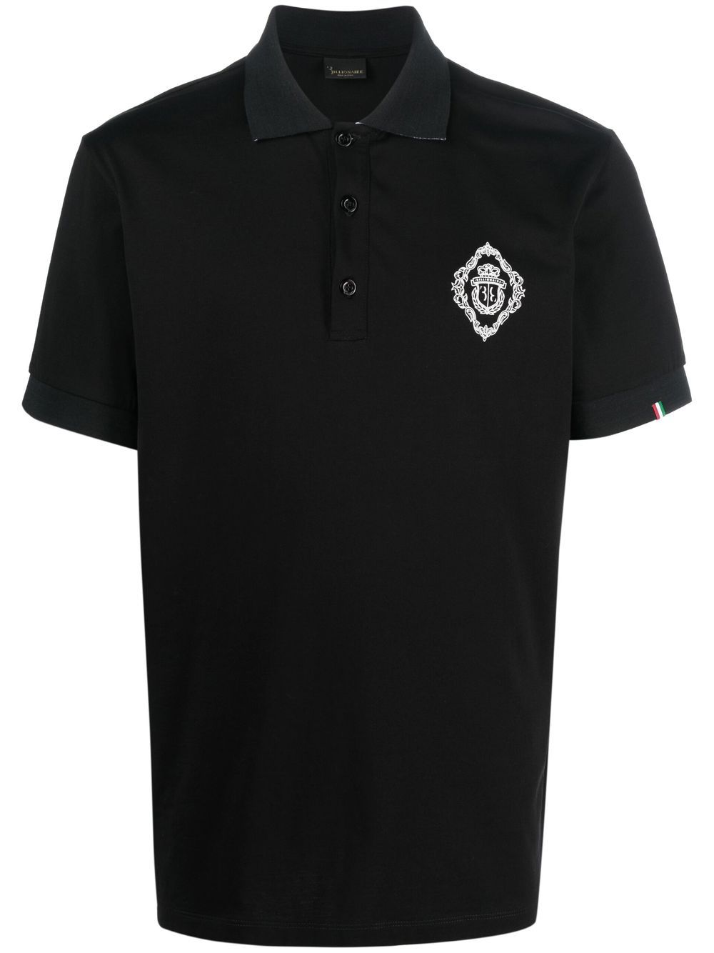 

Billionaire logo-print cotton polo shirt - Black