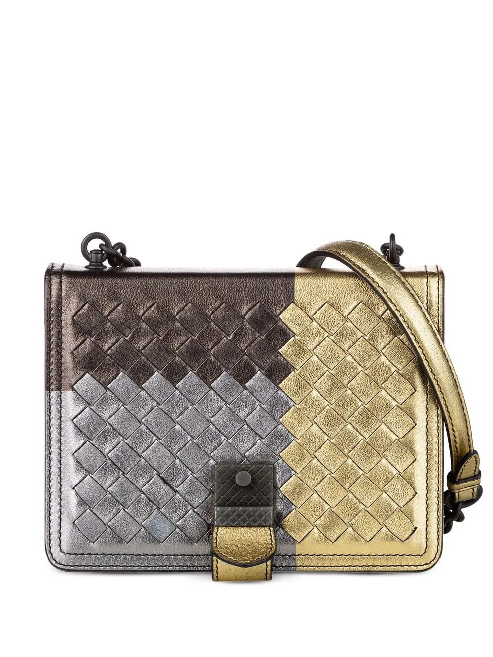 

Bottega Veneta Pre-Owned Intrecciato crossbody bag - Gold