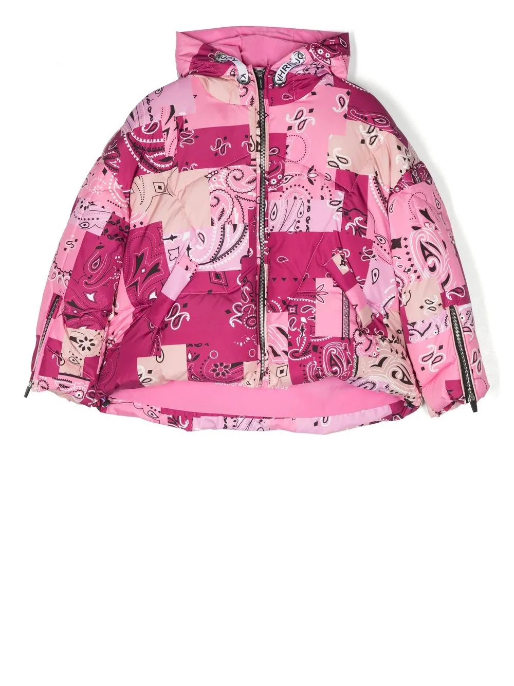 

Khrisjoy Kids paisley-print padded feather-down jacket - Pink